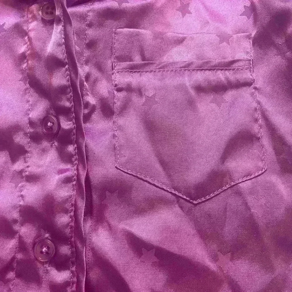 More Than Magic Girls Pajama Set Size XS 4/5 Purple Stars - Picture 3 of 6